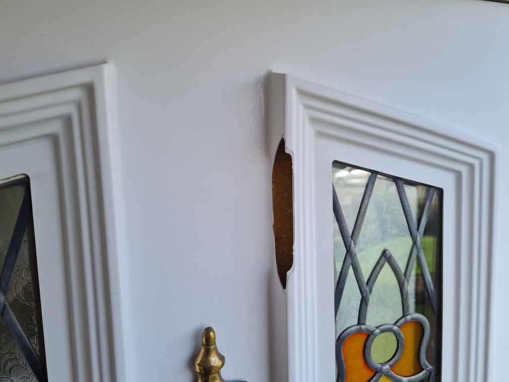 UPVC FRONT DOOR CRACK CHIP SCRATCH REPAIR