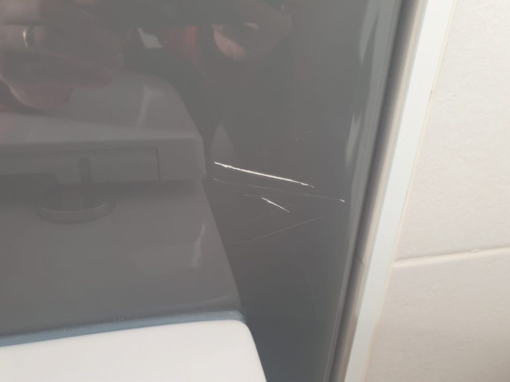BATHROOM VANITY UNIT SCRATCH REPAIR