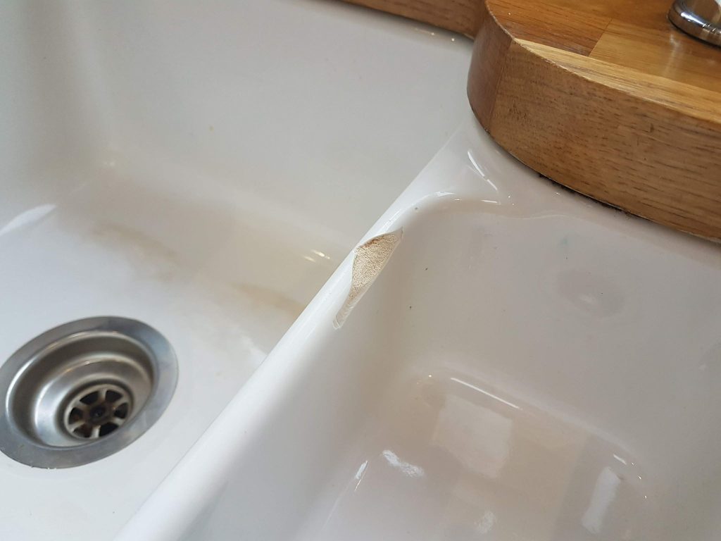 BELFAST CHIP ENAMEL SINK REPAIR