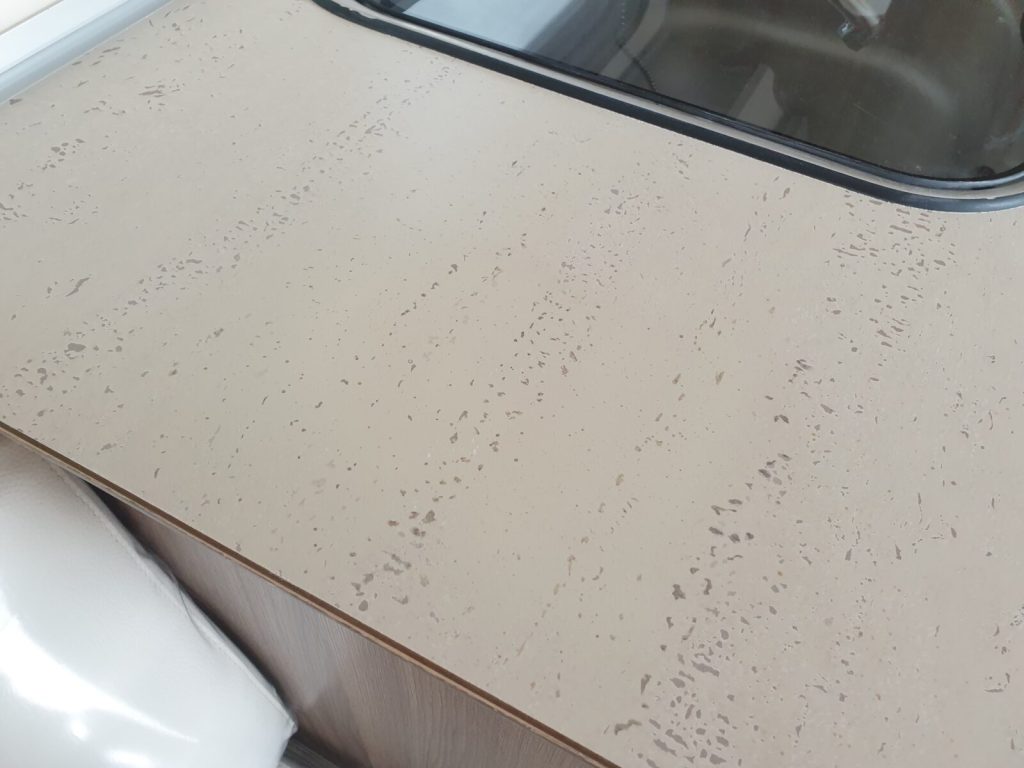 CARAVAN WORKTOP CRACK REPAIR AFTER