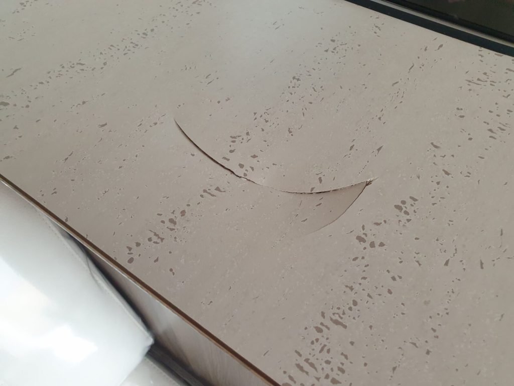 Caravan Worktop Crack Repair