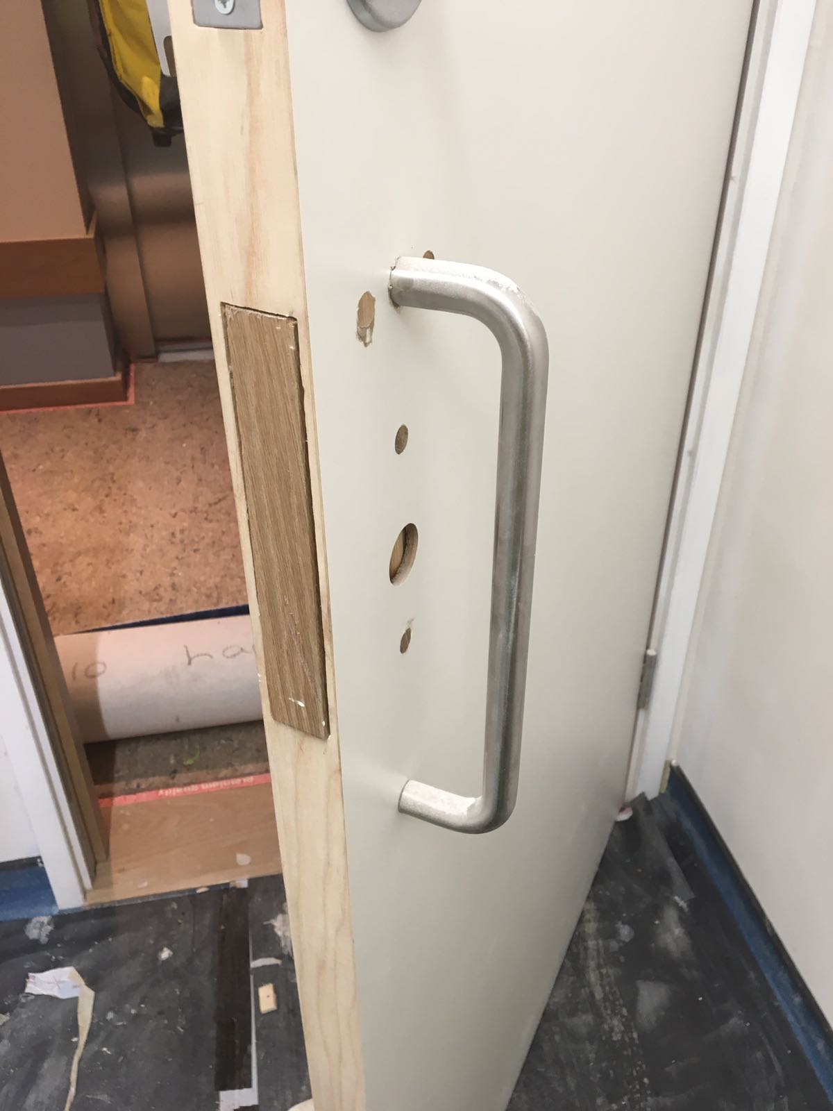 HOTEL LAMINATE DOOR CHIP SCRATCH DENT  REPAIR