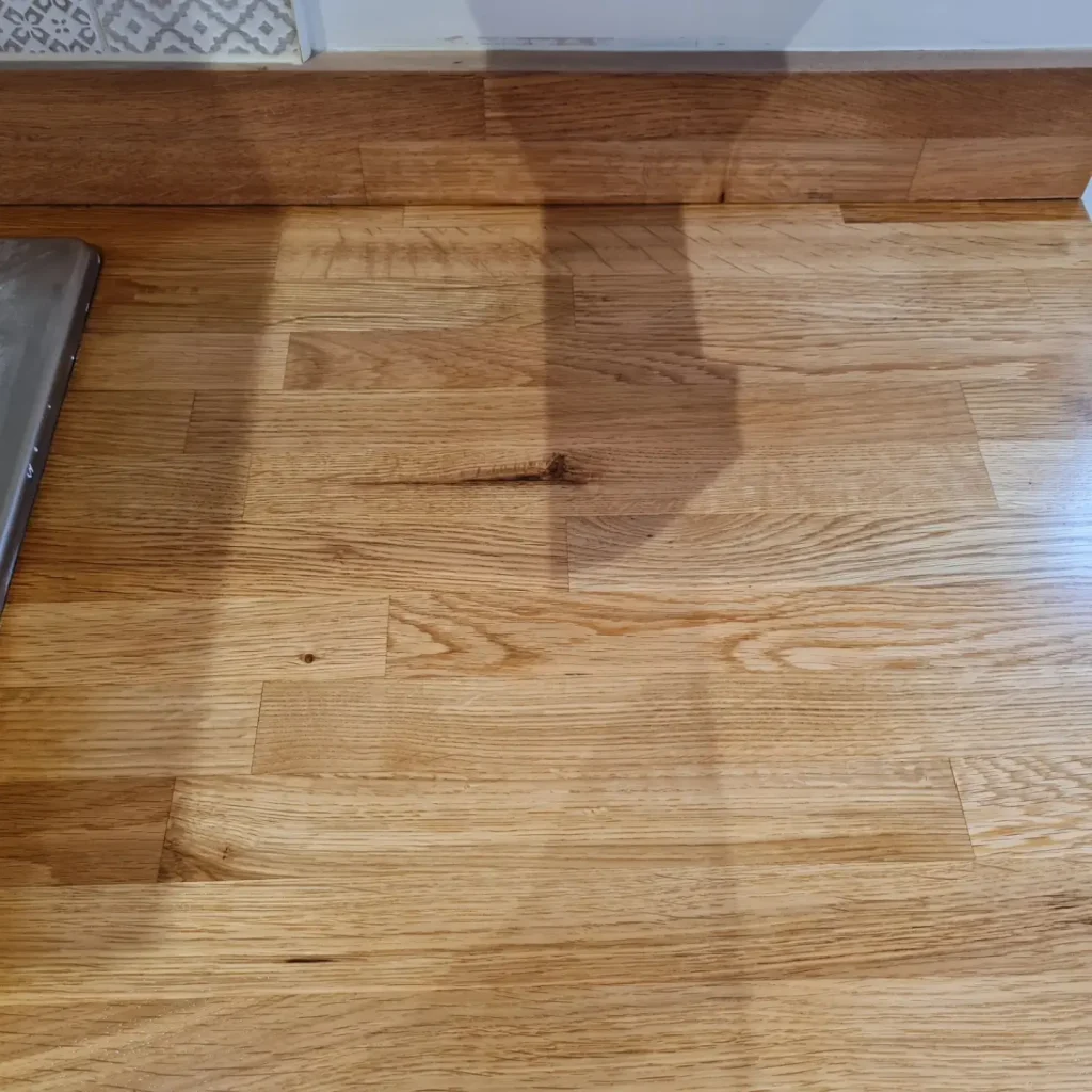 OAK WORKTOP STRIPPING AFTER