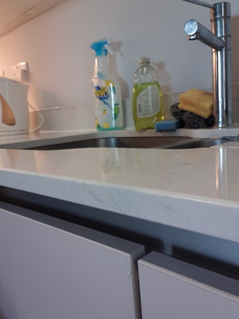 QUARTZ WORKTOP CHIP REPAIR MANCHESTER AFTER