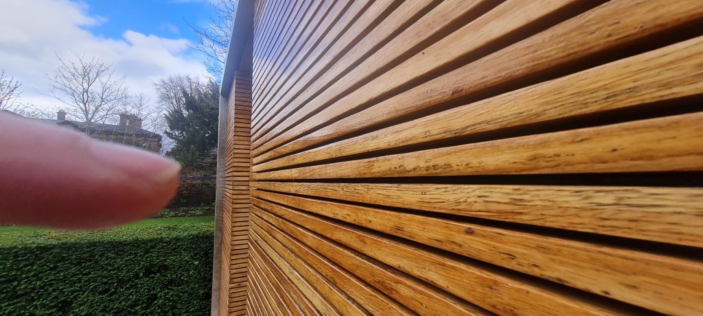 wooden pool house cladding refurbishment after (2)